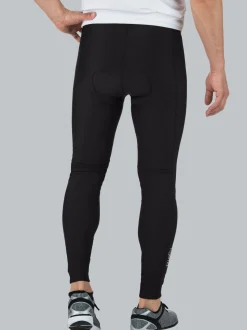 Lange Radler-Hose angeraut Schwarz