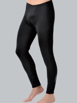 Lange Radler-Hose angeraut Schwarz