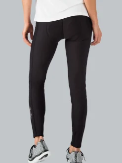 Lange Radler-Hose angeraut Schwarz