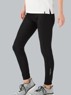 Lange Radler-Hose angeraut Schwarz
