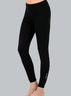Lange Radler-Hose angeraut Schwarz