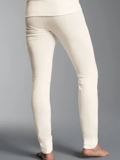 Lange Ski/Sport Funktionshose aus Merinowolle Natur