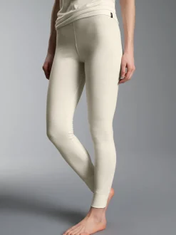 Lange Ski/Sport Funktionshose aus Merinowolle Natur