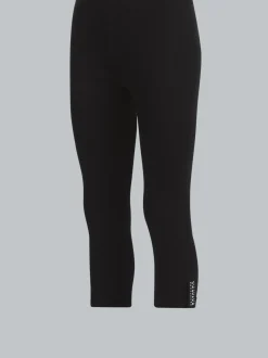 Leggings 7/8 mit Kristallsteinen Schwarz