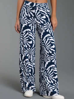 Leichte Hose mit Allover-Muster 