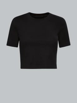 Modisches Crop-Top Schwarz