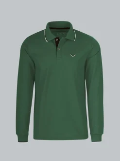 Modisches Poloshirt mit langen Armen Efeu