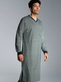 Nachthemd mit Allover-Print Navy