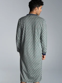 Nachthemd mit Allover-Print Navy