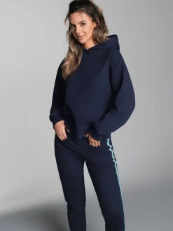 Oversized Jogginganzug in leichter Sweat-Qualität Navy