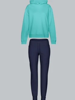Oversized Jogginganzug in leichter Sweat-Qualität Gletscher