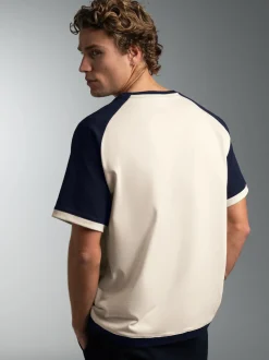 Oversized Raglan T Shirt Natur