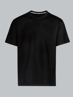 Oversized T-Shirt mit Rückenprint Schwarz