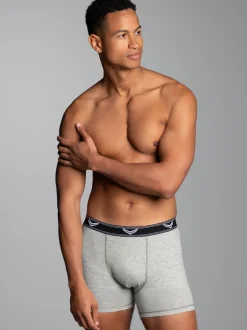 Pants aus Baumwolle/Elastan Grau-melange
