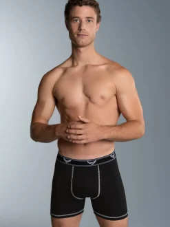 Pants aus Baumwolle/Elastan Schwarz
