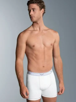 Pants aus Baumwolle/Elastan Weiss