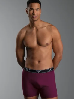 Pants aus Baumwolle/Elastan Sangria
