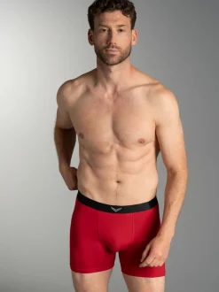 Pants mit praktischem Gummibund Kirsch