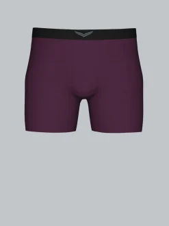 Pants mit praktischem Gummibund Aubergine