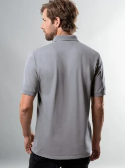 Polohemd mit Brusttasche Cool-grey