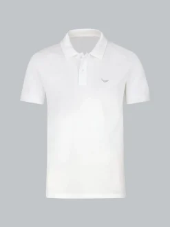 Polo-Shirt 100% Biobaumwolle Weiss