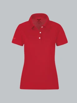 Poloshirt aus Baumwolle Kirsch