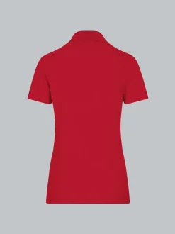 Poloshirt aus Baumwolle Kirsch
