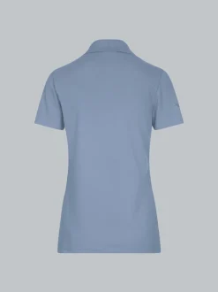 Poloshirt aus Baumwolle Pearl-blue