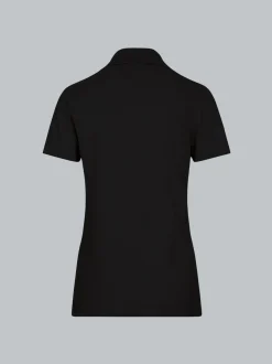 Poloshirt aus Baumwolle Schwarz
