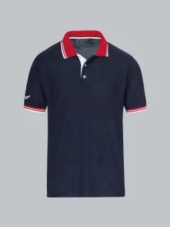 Poloshirt aus Coolmax Material Navy