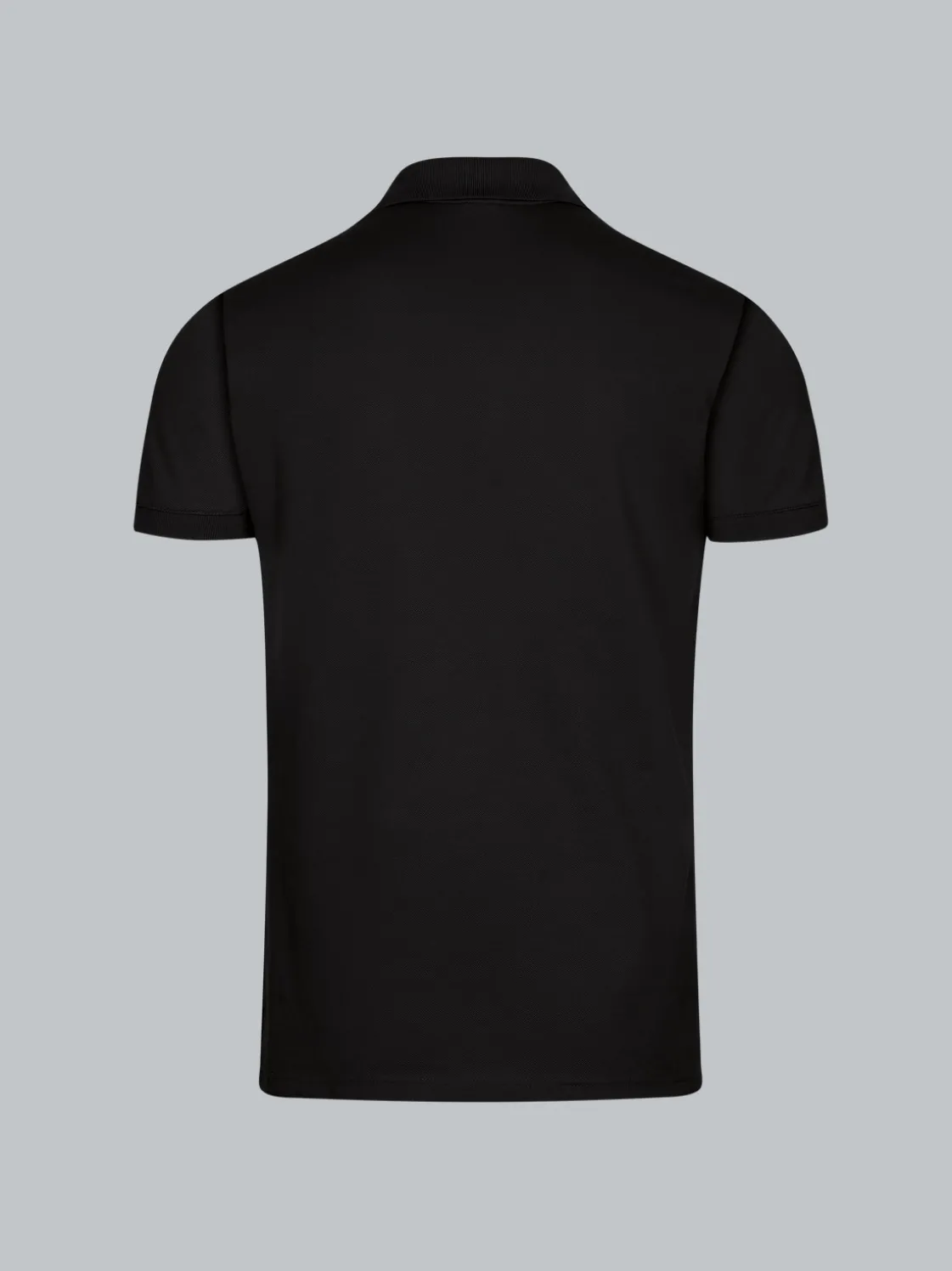 Poloshirt aus elast. Piqué Schwarz