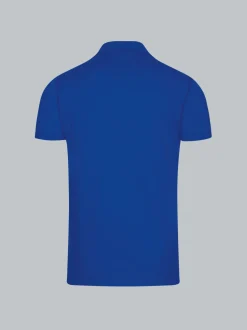 Poloshirt aus elast. Piqué Royal