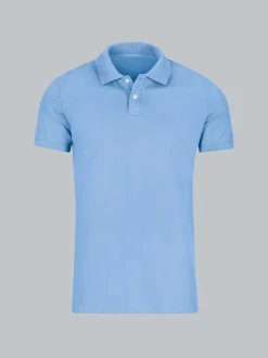 Poloshirt aus elast. Piqué Horizont