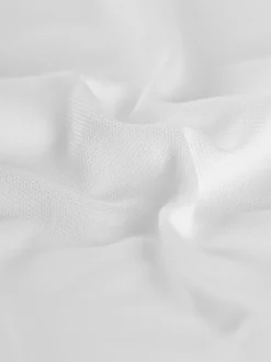 Poloshirt aus Polyester mit Knopfleiste Weiss