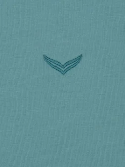 Poloshirt aus Single-Jersey Seegras