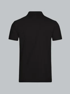 Poloshirt aus Single-Jersey Schwarz