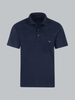 Poloshirt aus Single-Jersey Navy