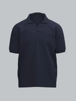 Poloshirt DELUXE ohne Knopfleiste Navy