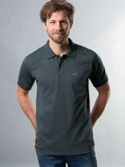 Poloshirt DELUXE Piqué Anthrazit
