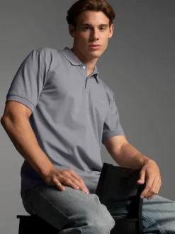 Poloshirt DELUXE Piqué Cool-grey