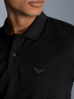 Poloshirt DELUXE Piqué Schwarz