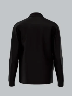 Poloshirt mit Brusttasche Schwarz