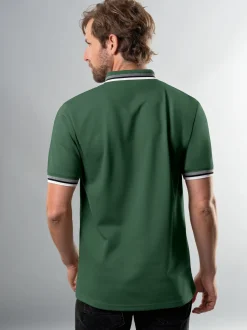 Poloshirt mit Reißverschluss Efeu