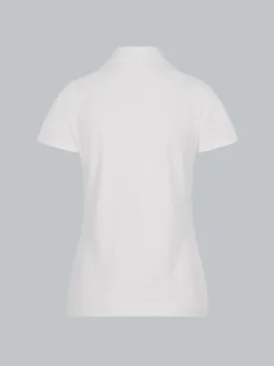 Poloshirt ohne Knopfleiste Weiss