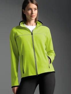 Praktische Sportjacke aus Microfaser Lemon