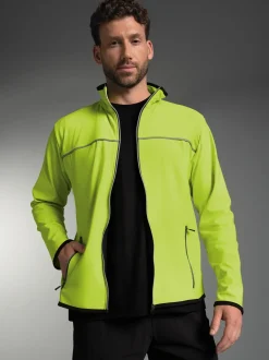 Praktische Sportjacke aus Microfaser Lemon