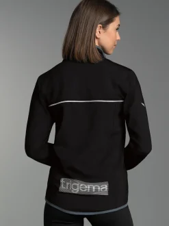 Praktische Sportjacke aus Microfaser Schwarz