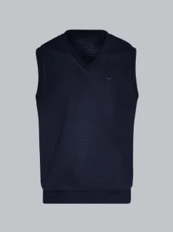 Pullunder in Waffeloptik Navy