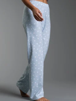 Pyjama Hose mit  Allover "Punkt" Muster Horizont