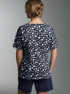 Pyjama mit Allover-Druck 